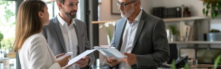 Office scene expressing the commercial awareness course Commercial awareness.