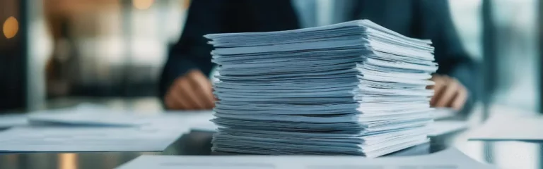 Office scene expressing the contract law training course Contractual awareness.