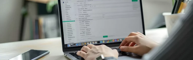 Office scene expressing the commercial awareness course Responding to requests for information.
